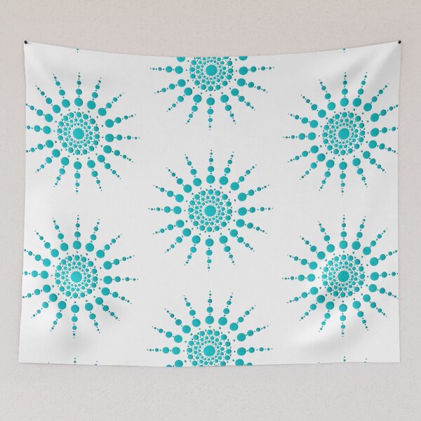 Item preview, Teal Dot Mandala Starburst designed and sold by Cardiff Creative.