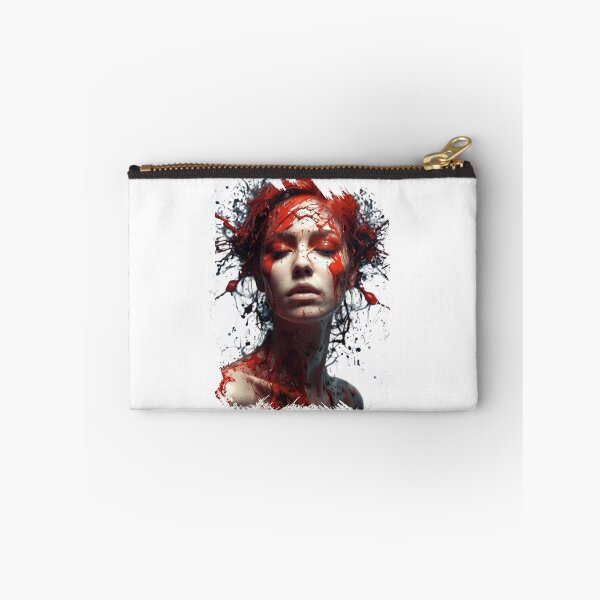 Item preview, Close-up portrait of beautiful woman with creative art   with paint splash designed and sold by AiPoliviosArt.