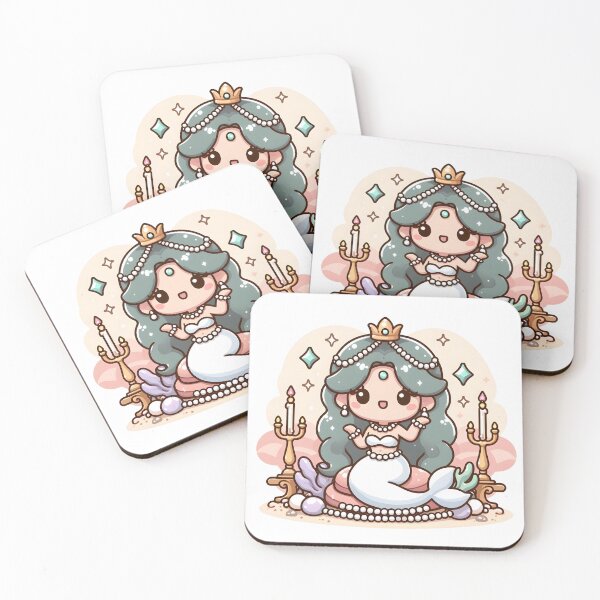 Item preview, Kawaii Enchanting Siren: Sporting A Pearl Necklace designed and sold by CanvasCutie.