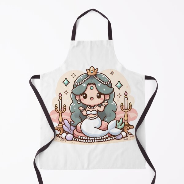 Item preview, Kawaii Enchanting Siren: Sporting A Pearl Necklace designed and sold by CanvasCutie.