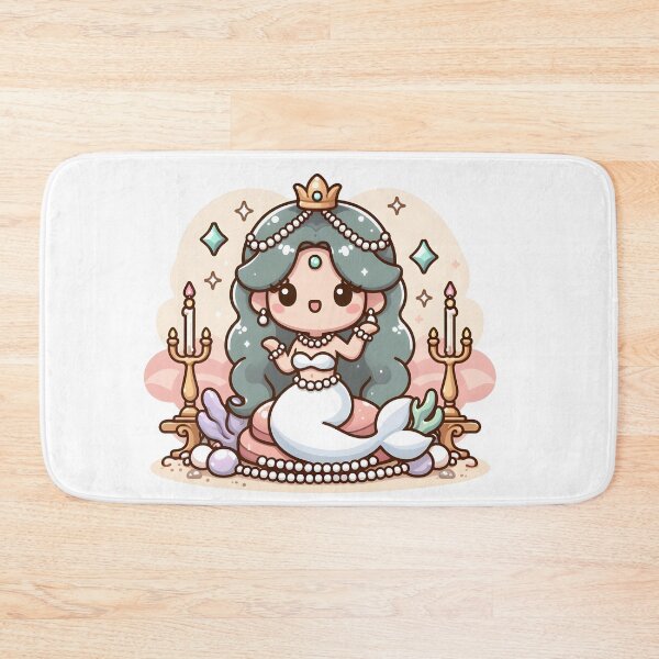 Item preview, Kawaii Enchanting Siren: Sporting A Pearl Necklace designed and sold by CanvasCutie.