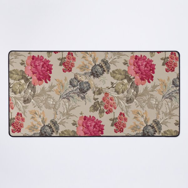 Item preview, Beige Red Flowers Cottagecore Seamless Pattern designed and sold by momosstyle.