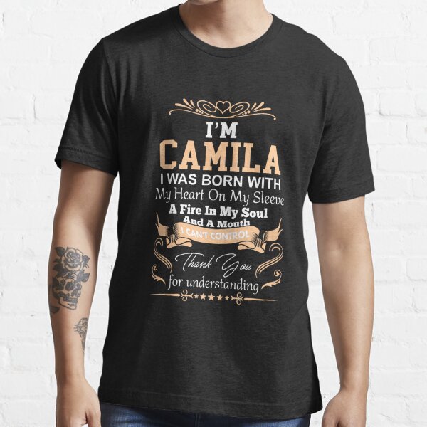 Female Names, Blue Neon : Camila' Men's T-Shirt