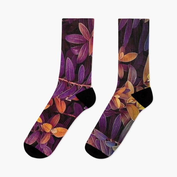 Item preview, Colorful Neon Leaves Cottagecore Seamless Pattern designed and sold by momosstyle.