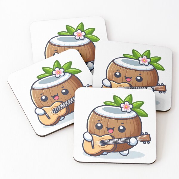 Item preview, Kawaii Coconut: Guitar designed and sold by CanvasCutie.