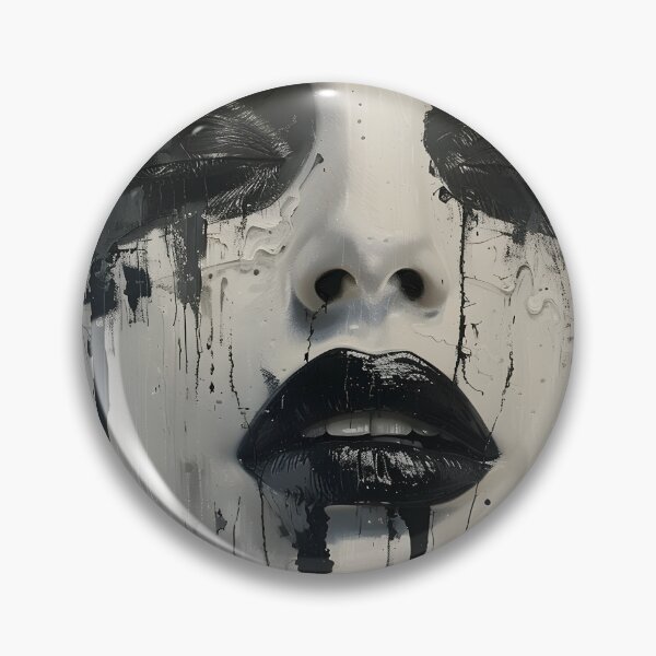 Item preview, Dripping paint edgy human face print designed and sold by dcrc.