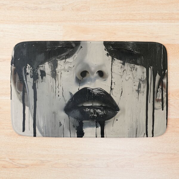 Item preview, Dripping paint edgy human face print designed and sold by dcrc.