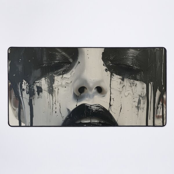 Item preview, Dripping paint edgy human face print designed and sold by dcrc.