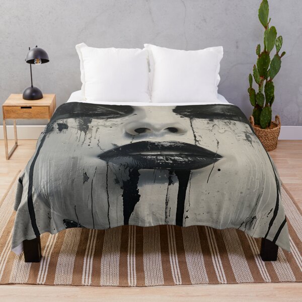 Item preview, Dripping paint edgy human face print designed and sold by dcrc.