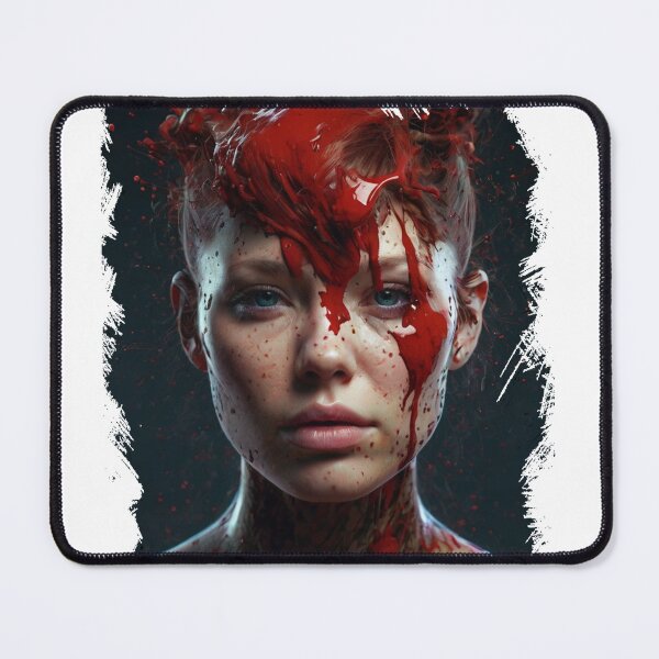 Item preview, Close-up portrait of beautiful woman with creative art with paint splash designed and sold by AiPoliviosArt.