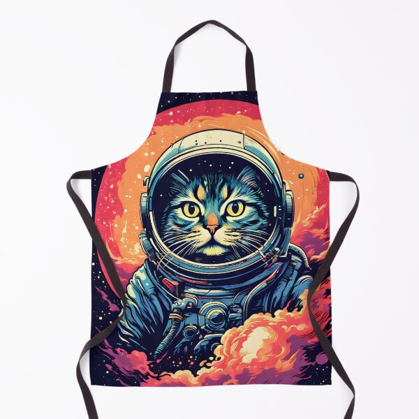 Item preview, Space cat, cat astronaut with colorful background. designed and sold by DesireeVDA.