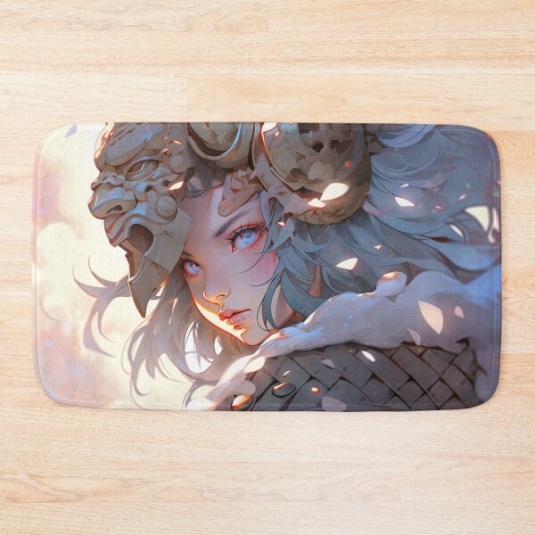 Item preview, Ethereal Horned Fantasy Warrior Anime Girl designed and sold by bubblegoth.