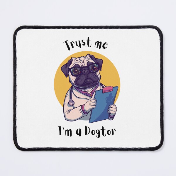 Item preview, "Trust me I'm a Dogtor" French Bulldog Doctor Design designed and sold by Bossflausch.