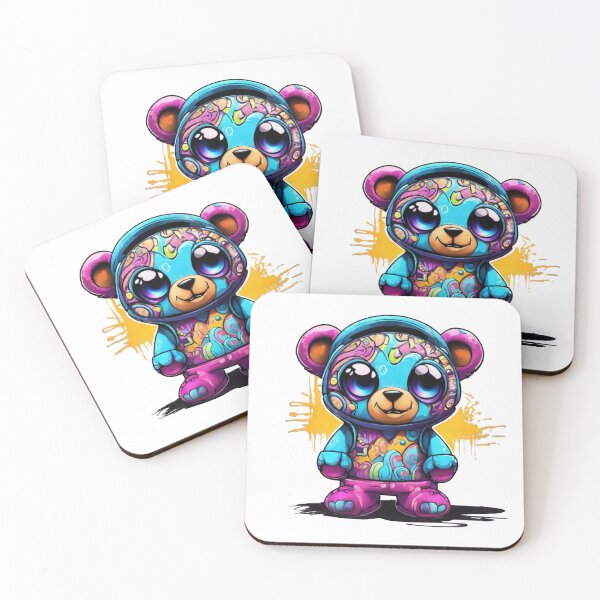 Item preview, Graffiti teddy bear designed and sold by DrLekarz.