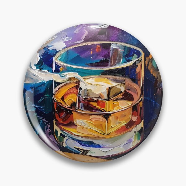 Artikelvorschau, Dynamische Eleganz – Lebendiger Kubismus, Fauvismus und Impressionismus in Whiskyglas, brennender Zigarre und Rauch entworfen und verkauft von OlfactoART Studio.