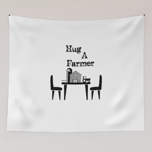 Item preview, Farmer Farm to Table Graphic Hug a Farmer designed and sold by Greenguy79.