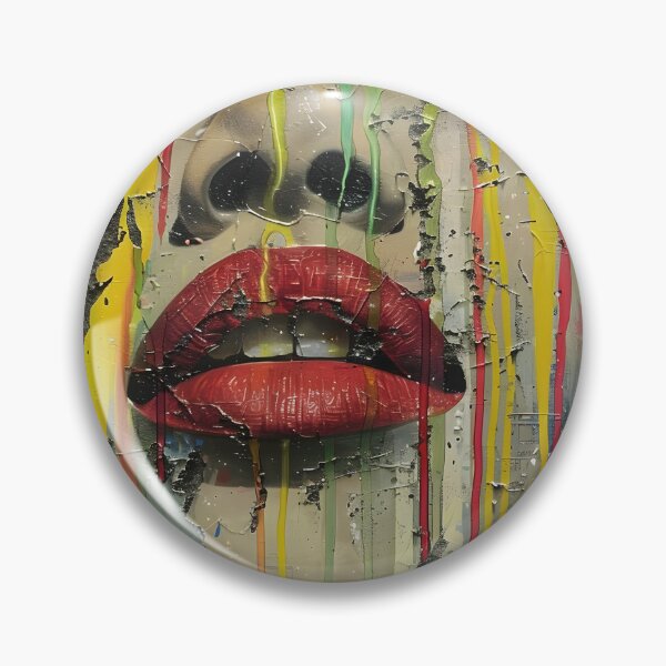 Item preview, Dripping paint edgy human face print designed and sold by dcrc.