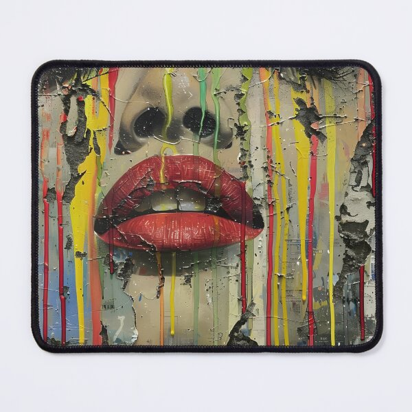 Item preview, Dripping paint edgy human face print designed and sold by dcrc.
