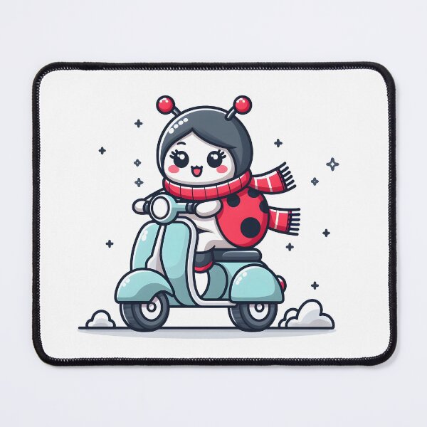 Item preview, Kawaii Ladybug: Wearing A Scarf designed and sold by CanvasCutie.