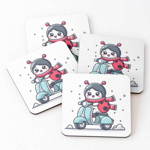 Item preview, Kawaii Ladybug: Wearing A Scarf designed and sold by CanvasCutie.