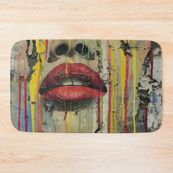 Item preview, Dripping paint edgy human face print designed and sold by dcrc.