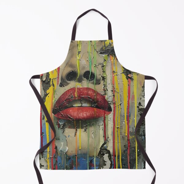 Item preview, Dripping paint edgy human face print designed and sold by dcrc.