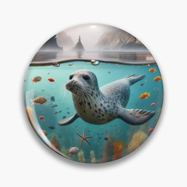 Item preview, Harbor Harmony - Seals in Coastal Ballet designed and sold by ProgressMagnet.