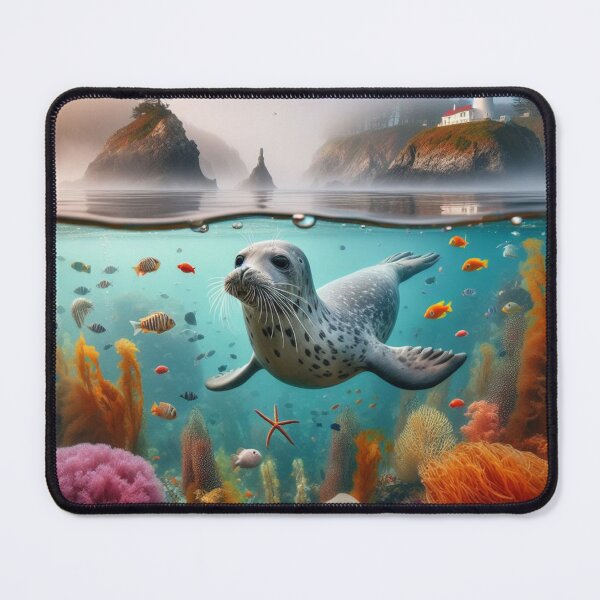 Item preview, Harbor Harmony - Seals in Coastal Ballet designed and sold by ProgressMagnet.