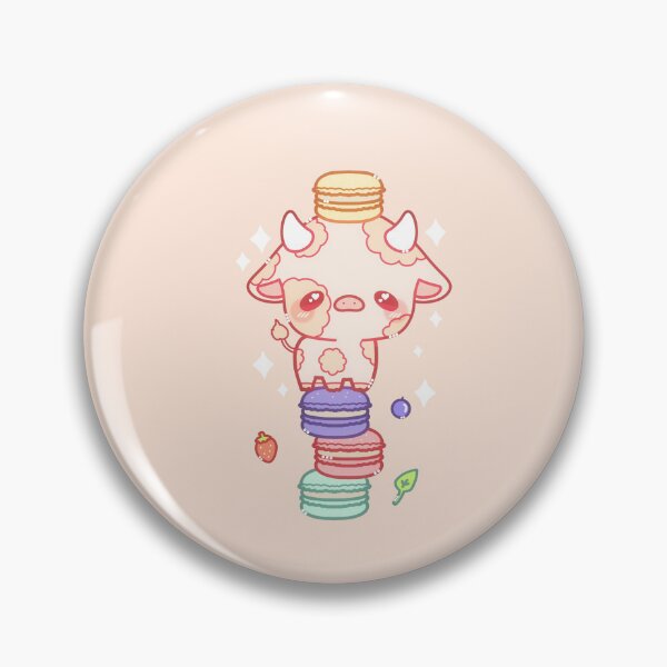 Item preview, Macaron Moomoo art print designed and sold by Unmeiartist.