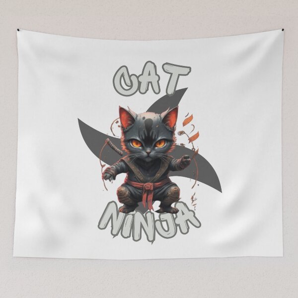 Item preview, Ninja Cat designed and sold by PatronesKawai.