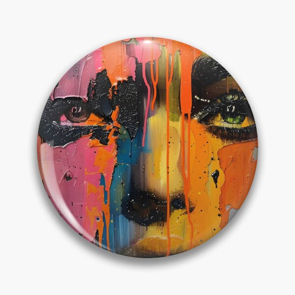 Item preview, dripping paint edgy human face print designed and sold by dcrc.