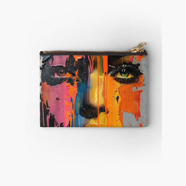 Item preview, dripping paint edgy human face print designed and sold by dcrc.