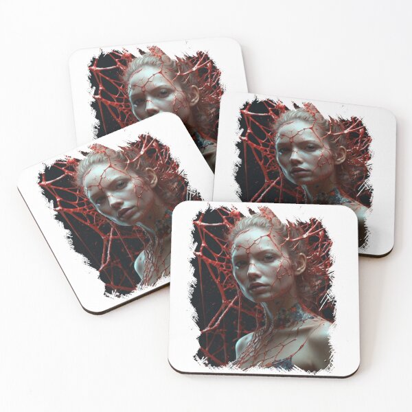 Item preview, Close-up portrait of beautiful woman with creative art with paint splash designed and sold by AiPoliviosArt.