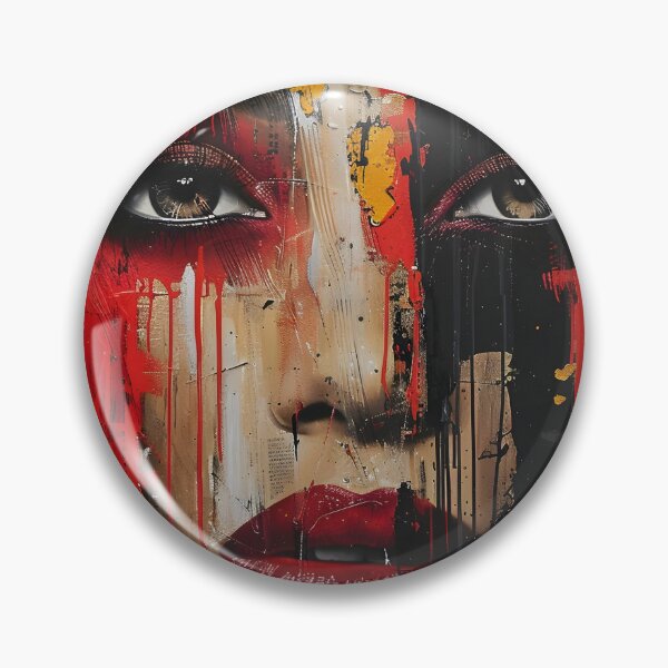 Item preview, dripping paint edgy human face print designed and sold by dcrc.