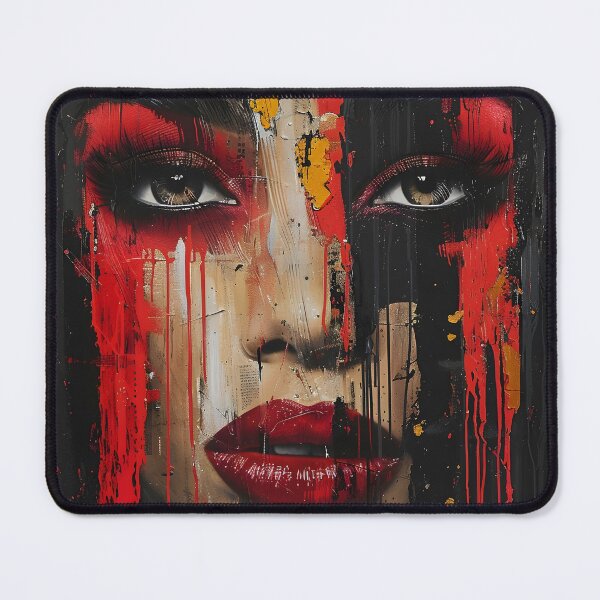 Item preview, dripping paint edgy human face print designed and sold by dcrc.