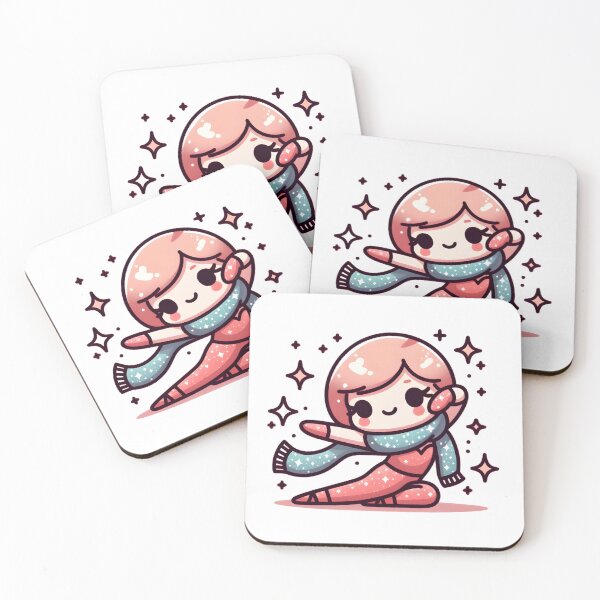 Item preview, Kawaii Dancer With Glittery Scarf designed and sold by CanvasCutie.