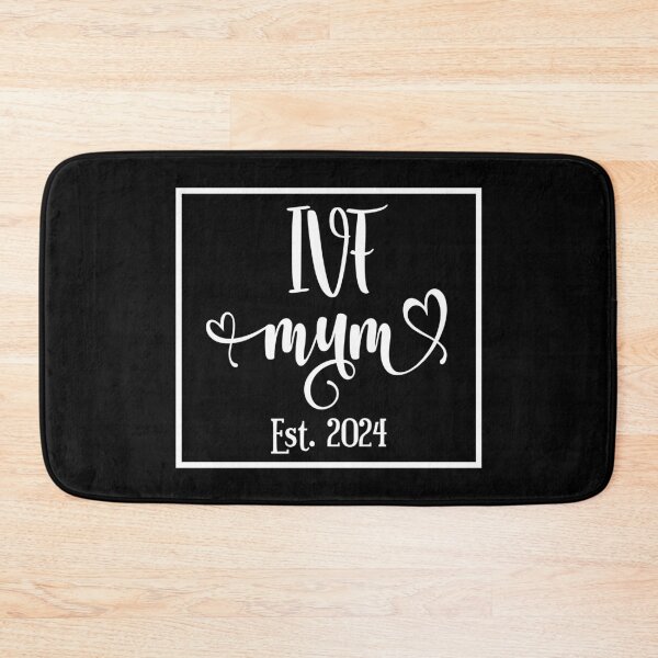 Item preview, IVF MUM Est 2024 - white design - Heartwarming IVF Tale designed and sold by EmeraldeaArt.