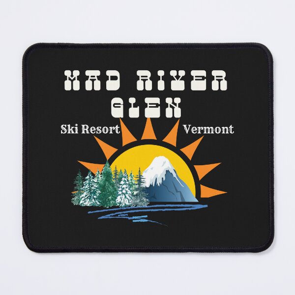 Item preview, Mad River Glen, Vermont U.S.A. White text. Gift Ideas For The Ski Enthusiast. designed and sold by LindaLG.