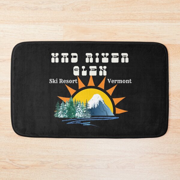 Item preview, Mad River Glen, Vermont U.S.A. White text. Gift Ideas For The Ski Enthusiast. designed and sold by LindaLG.