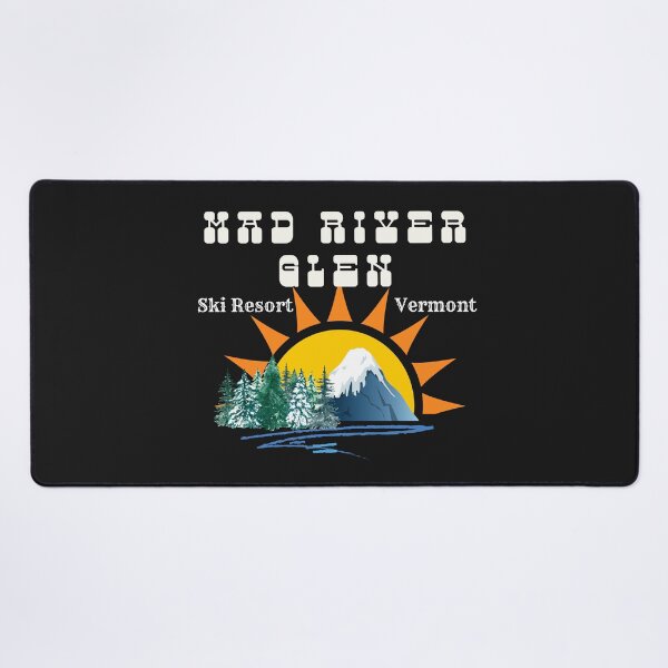 Item preview, Mad River Glen, Vermont U.S.A. White text. Gift Ideas For The Ski Enthusiast. designed and sold by LindaLG.