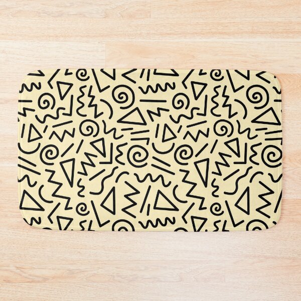 Item preview, Memphis Inspired 1980s Graphic Pattern Yellow designed and sold by Julie Erin Designs.