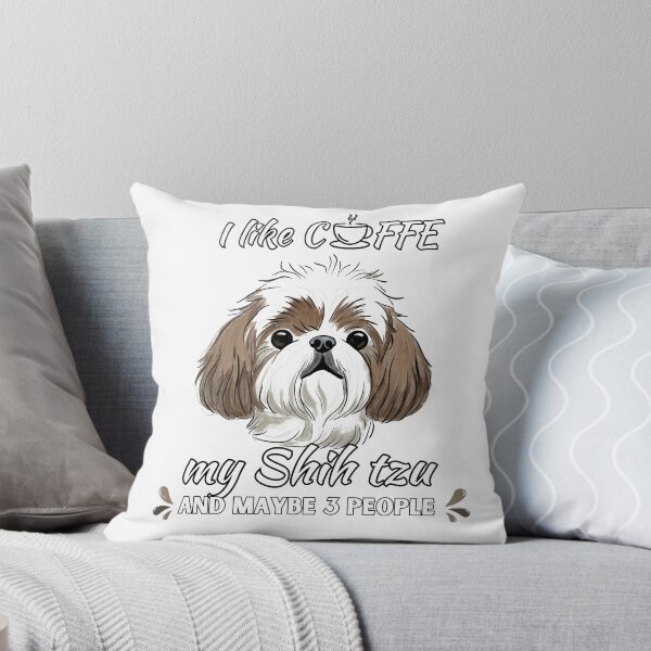 Artikelvorschau, Ich mag Kaffee, mein Shih Tzu und vielleicht ein 3-Personen-Hund entworfen und verkauft von AnxiousVariance.