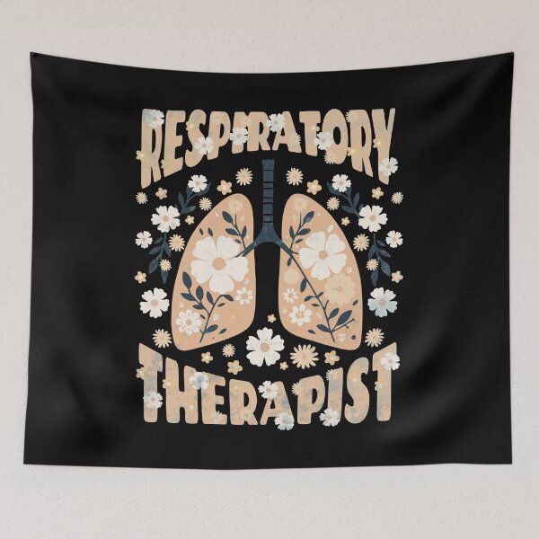 Item preview, Respiratory Therapist, Lungs cancer awareness, bloom flowers floral, anatomy, watercolor pop worm designed and sold by Collagedream.