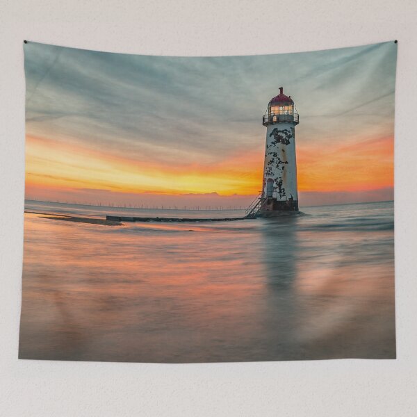 Item preview, Talacre Lighthouse Sunset Wales designed and sold by AJEvans.