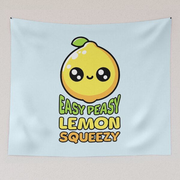 Item preview, Easy Peasy Lemon Squeezy! Cute Lemon Pun! designed and sold by PMCreative.