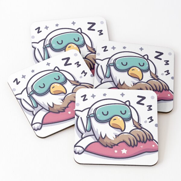Item preview, Kawaii Eagle: A Sleeping Mask designed and sold by CanvasCutie.