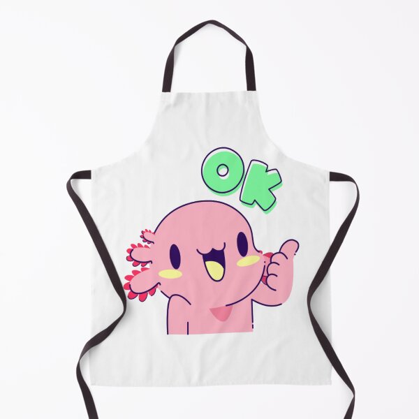Item preview,  animals, animal, cute, cartoon, funny, ocean, amphibian, aquatic, axolotl, ok, designed and sold by Moad Fahim.