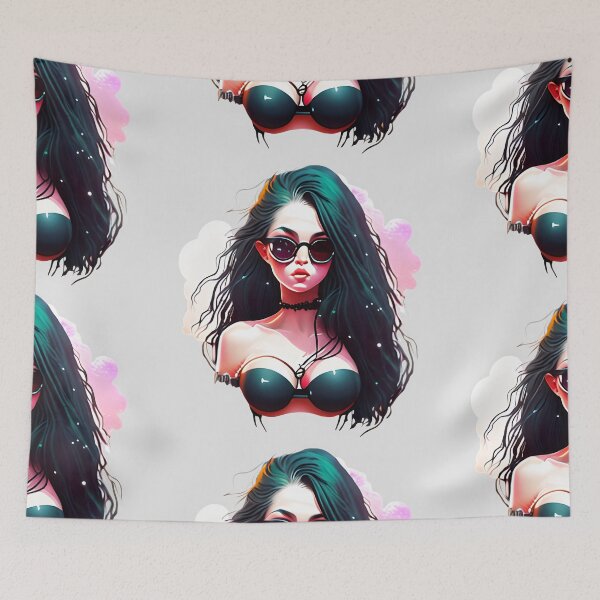 Item preview, Goth Summer Sunglasses Girl designed and sold by Chubuter.