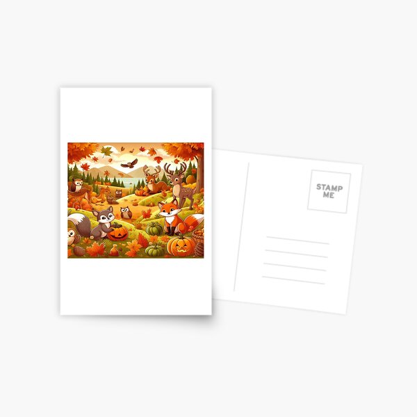 Item preview, Forest Animals in Autumn designed and sold by FrancelaSegura.