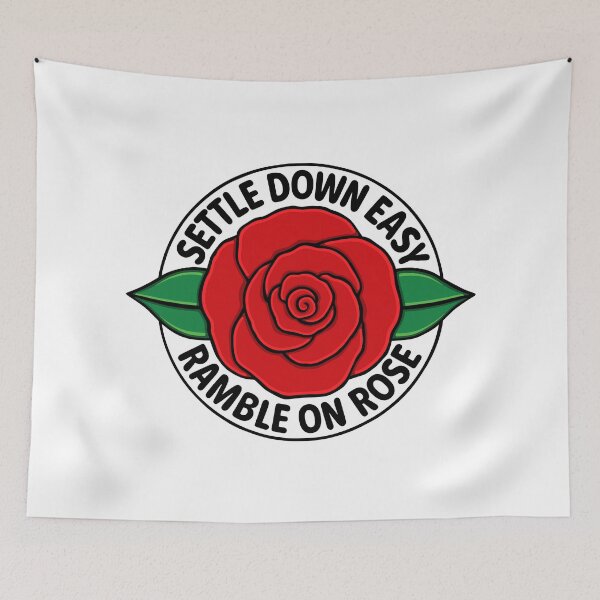 Item preview, Ramble on Rose. Red Rose with Leaves designed and sold by maboles.